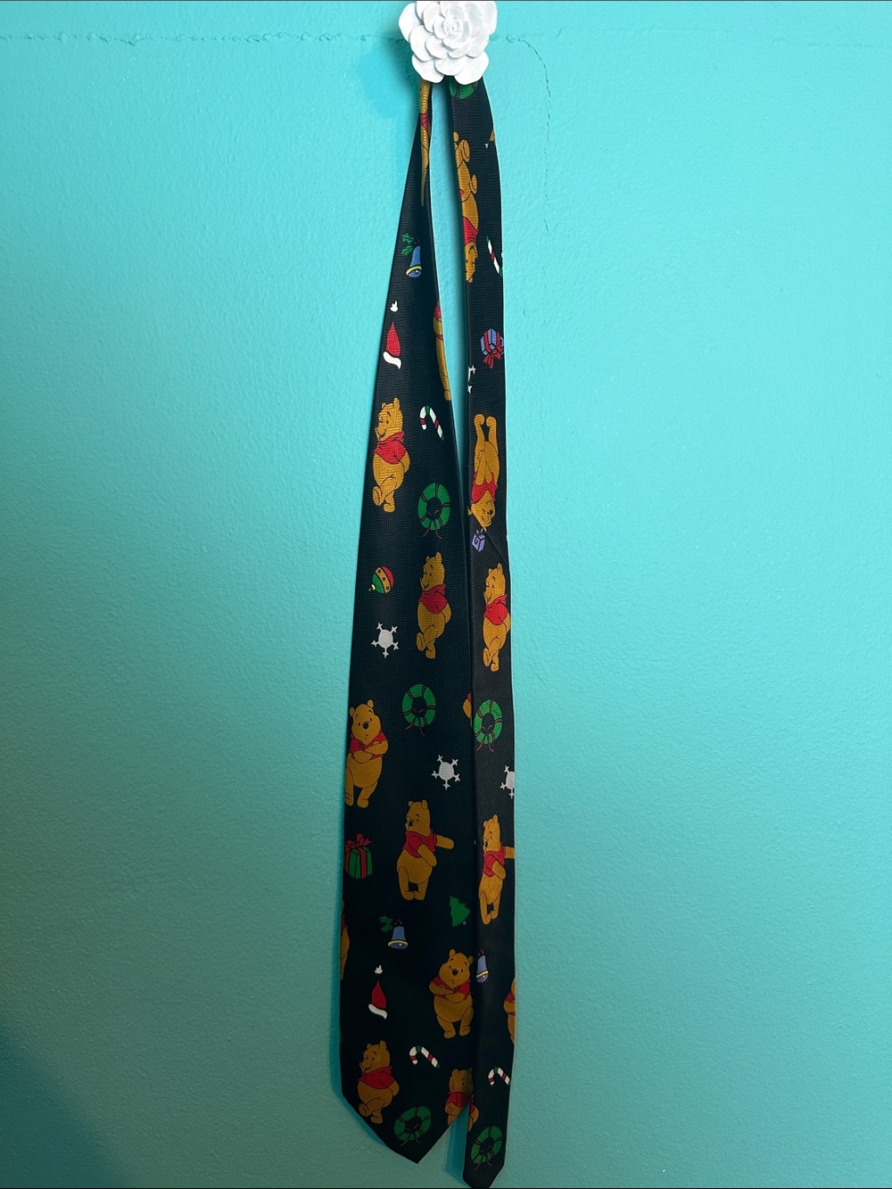 Winnie The Pooh Holiday Christmas Tie